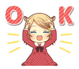 Fluffy hamster girl sticker #13735124