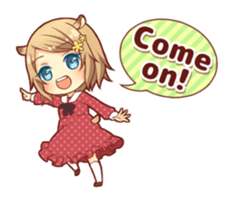 Fluffy hamster girl sticker #13735128