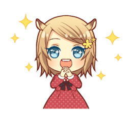 Fluffy hamster girl sticker #13735132