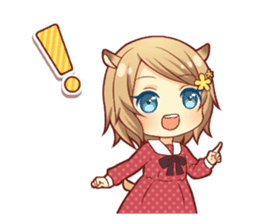 Fluffy hamster girl sticker #13735134