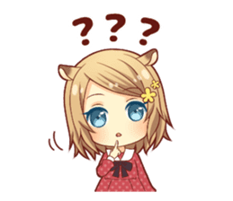 Fluffy hamster girl sticker #13735135