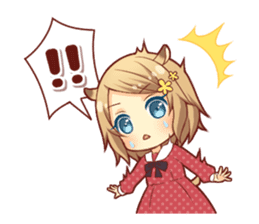 Fluffy hamster girl sticker #13735136