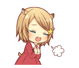 Fluffy hamster girl sticker #13735137