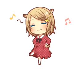 Fluffy hamster girl sticker #13735138