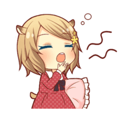 Fluffy hamster girl sticker #13735139