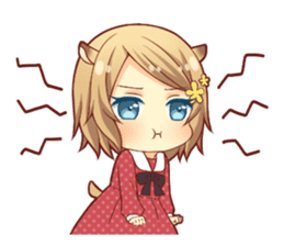 Fluffy hamster girl sticker #13735142