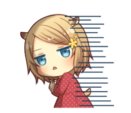 Fluffy hamster girl sticker #13735144