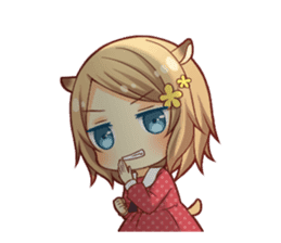 Fluffy hamster girl sticker #13735147