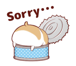 Fluffy hamster girl sticker #13735148