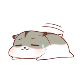 Fluffy hamster girl sticker #13735152