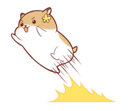 Fluffy hamster girl sticker #13735153