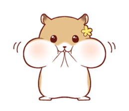 Fluffy hamster girl sticker #13735156