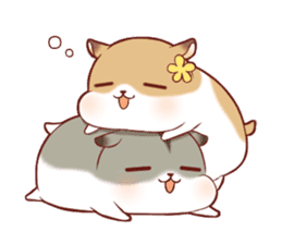 Fluffy hamster girl sticker #13735157