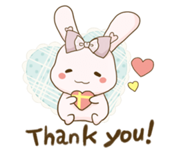 HARAJUKU KAWAii rabbit Sticker(English) sticker #13736214