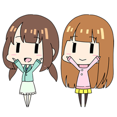 Yumi and Yuri of radio program YUYURADIO