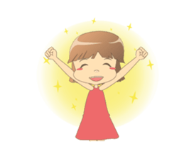 Cute girl Talia Animated! 2 sticker #13736843