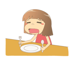 Cute girl Talia Animated! 2 sticker #13736845