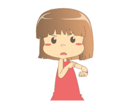 Cute girl Talia Animated! 2 sticker #13736846