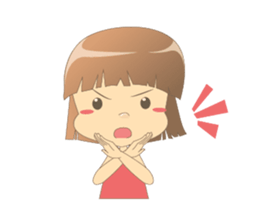 Cute girl Talia Animated! 2 sticker #13736853