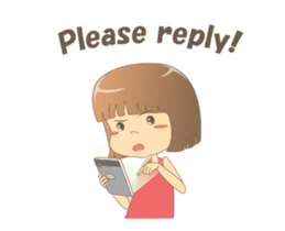 Cute girl Talia Animated! 2 sticker #13736854