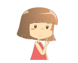 Cute girl Talia Animated! 2 sticker #13736856