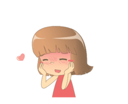 Cute girl Talia Animated! 2 sticker #13736857