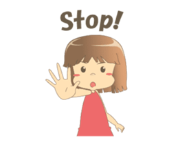 Cute girl Talia Animated! 2 sticker #13736858