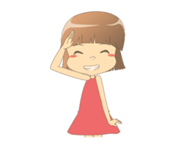 Cute girl Talia Animated! 2 sticker #13736860