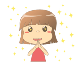 Cute girl Talia Animated! 2 sticker #13736861