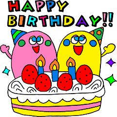 "HAPPY BIRTHDAY" animation sticker