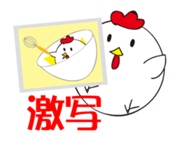 photograph rooster sticker #13737300