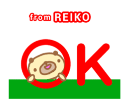 [MOVE]"REIKO" only name sticker sticker #13737303