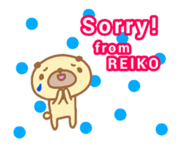[MOVE]"REIKO" only name sticker sticker #13737304