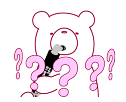 The bear"UGOKUMA" plays a bass clarinet. sticker #13737855