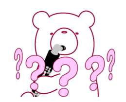 The bear"UGOKUMA" plays a bass clarinet. sticker #13737855