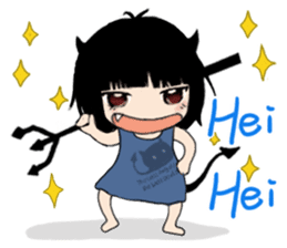 The little Angel and the little Devil 1 sticker #13737936