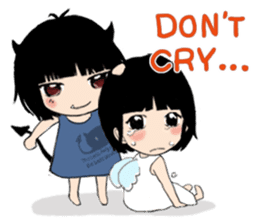 The little Angel and the little Devil 1 sticker #13737946