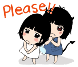 The little Angel and the little Devil 1 sticker #13737947