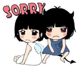 The little Angel and the little Devil 1 sticker #13737949