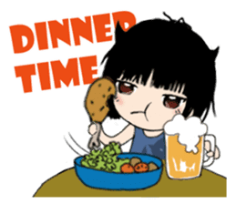 The little Angel and the little Devil 1 sticker #13737958