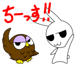 Rabitt, sametimes owl. sticker #13738174