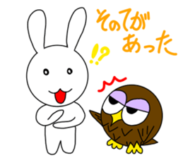 Rabitt, sametimes owl. sticker #13738207