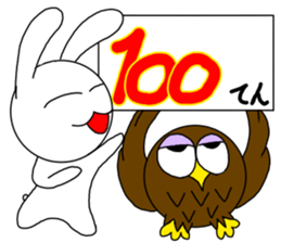 Rabitt, sametimes owl. sticker #13738208