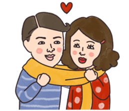 Retro guys3 sticker #13738349