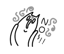 Whimsical cat! sticker #13738669