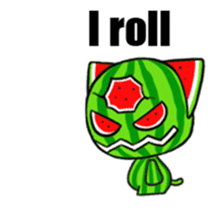Three eyes of the cat is Wonderful melon sticker #13739191