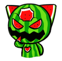 Three eyes of the cat is Wonderful melon sticker #13739192