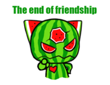 Three eyes of the cat is Wonderful melon sticker #13739193