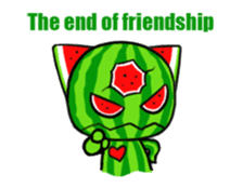 Three eyes of the cat is Wonderful melon sticker #13739193