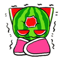 Three eyes of the cat is Wonderful melon sticker #13739196